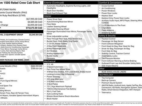 Used 2022 RAM 1500 Rebel w/ Rebel Level 2 Equipment Group image 7