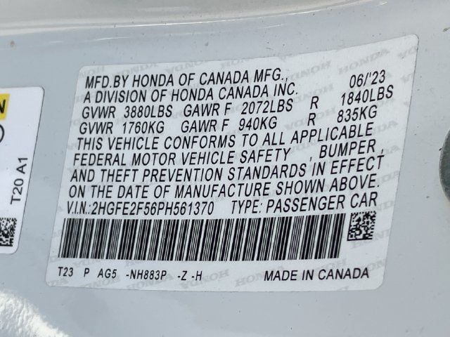 Used 2023 Honda Civic Sport image 15