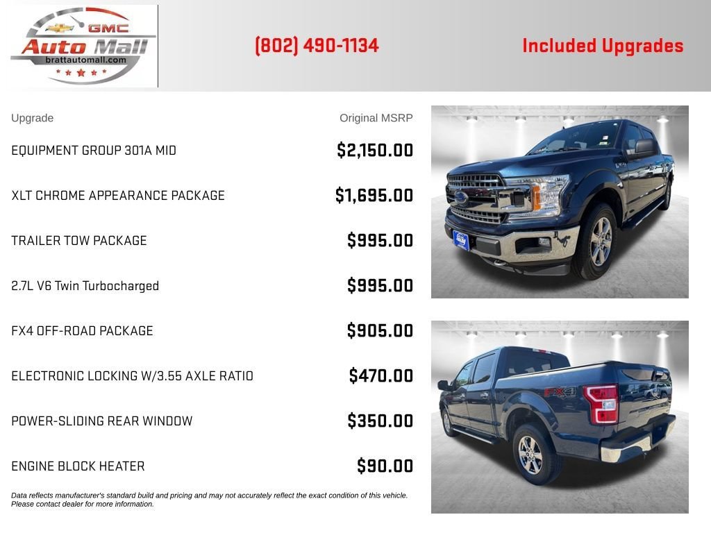 Used 2020 Ford F150 XLT w/ Equipment Group 301A Mid AWD/4WD image 4