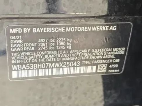 Used 2021 BMW 530i w/ Premium Package RWD image 60