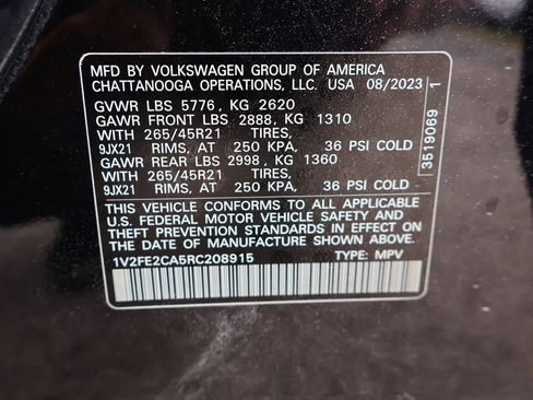 Used 2024 Volkswagen Atlas Cross Sport SEL Premium R-Line AWD/4WD image 60