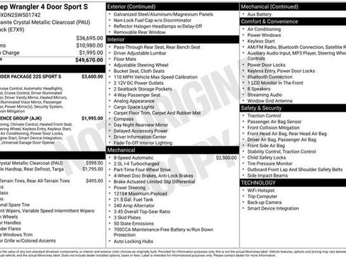 New 2025 Jeep Wrangler Sport S image 5