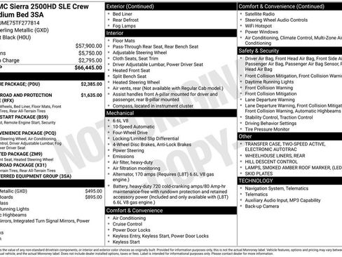 New 2026 GMC Sierra 2500 SLE w/ SLE Value Package; AWD/4WD image 52