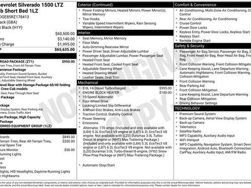 Used 2024 Chevrolet Silverado 1500 LTZ w/ Z71 Off-Road Package AWD/4WD image 15