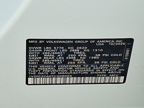 New 2026 Volkswagen Atlas Cross Sport SEL Premium R-Line AWD/4WD image 17