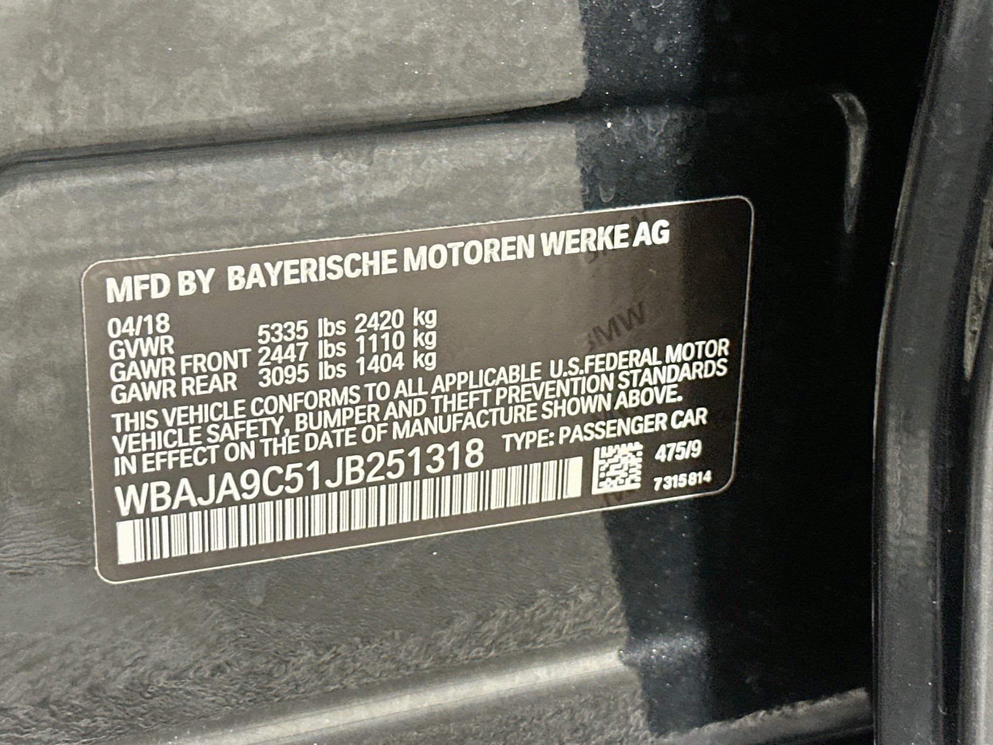 Used 2018 BMW 530e RWD image 12