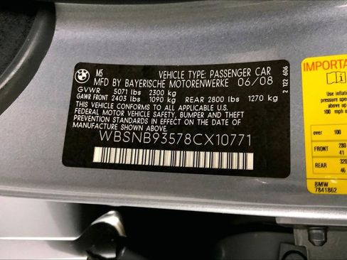 Used 2008 BMW M5 Base image 32