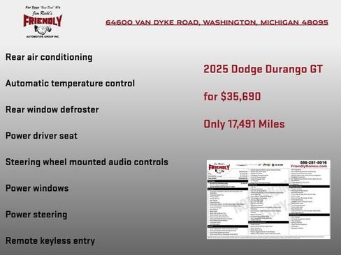Used 2025 Dodge Durango GT w/ Blacktop Package AWD/4WD image 5
