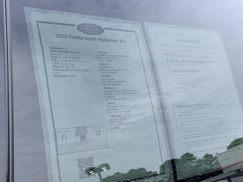 Used 2026 Toyota Grand Highlander XLE image 38