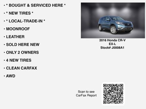Used 2016 Honda CR-V EX-L image 7