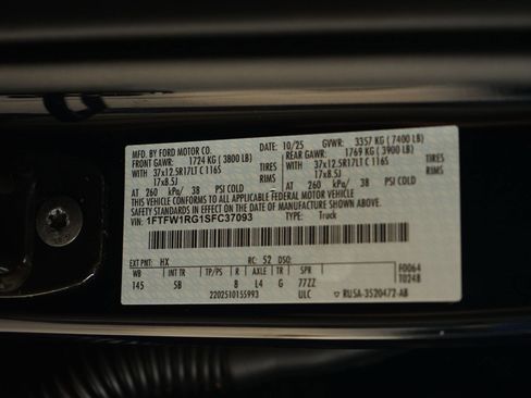 Used 2025 Ford F150 Raptor AWD/4WD image 33