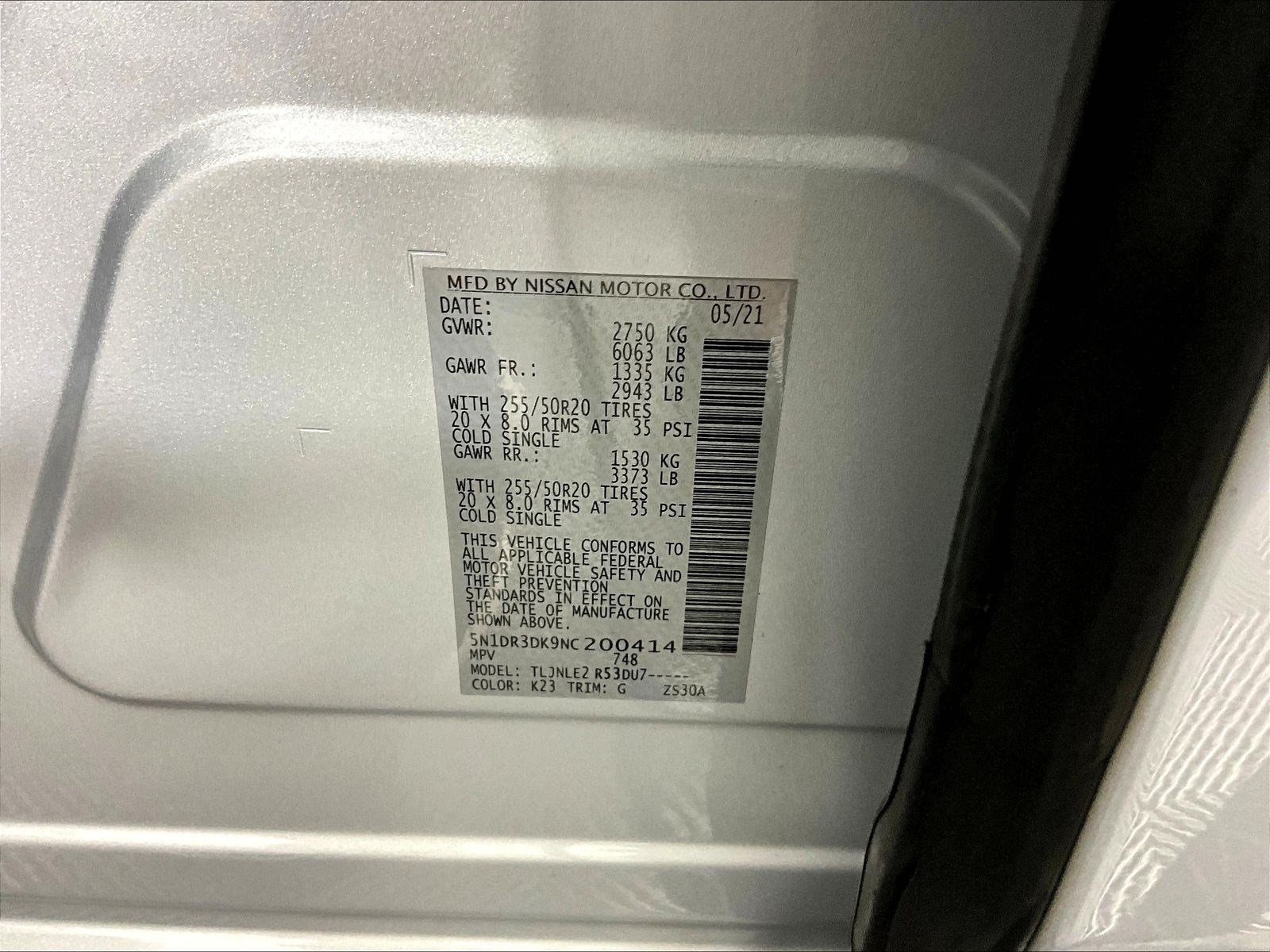 Certified 2022 Nissan Pathfinder Platinum w/ Cargo Package AWD/4WD image 18