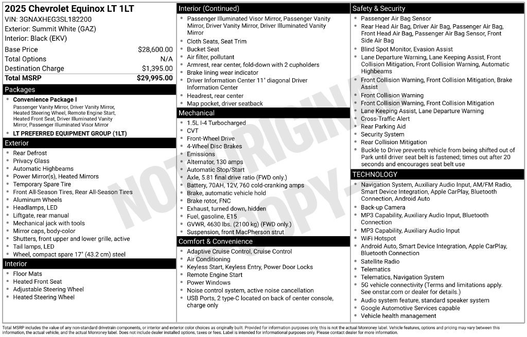 Used 2025 Chevrolet Equinox LT FWD image 3