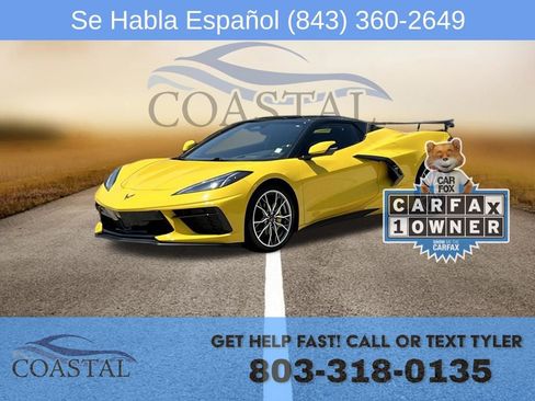 Used 2025 Chevrolet Corvette Stingray Premium Conv w/ Stealth Interior Trim Package RWD image 1