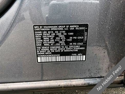 Used 2022 Volkswagen Atlas SE AWD/4WD image 29