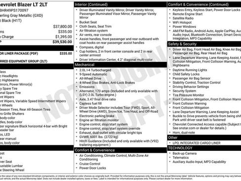 Used 2023 Chevrolet Blazer LT w/ LPO, Floor Liner Package image 5