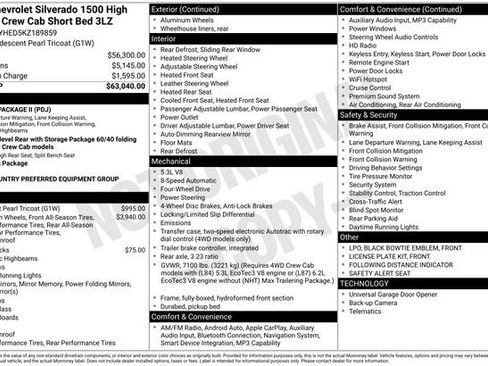 Used 2019 Chevrolet Silverado 1500 High Country image 6