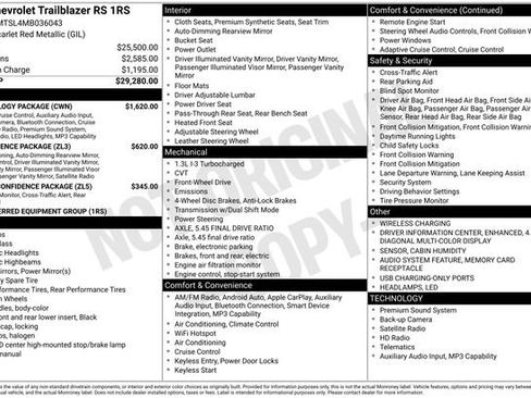 Certified 2021 Chevrolet TrailBlazer RS w/ Technology Package FWD image 5