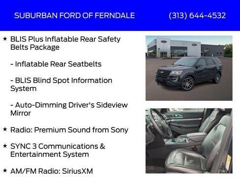 Used 2017 Ford Explorer Sport w/ Equipment Group 401A image 13