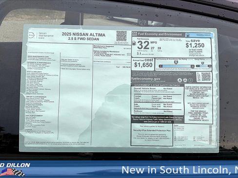 New 2025 Nissan Altima 2.5 S image 13