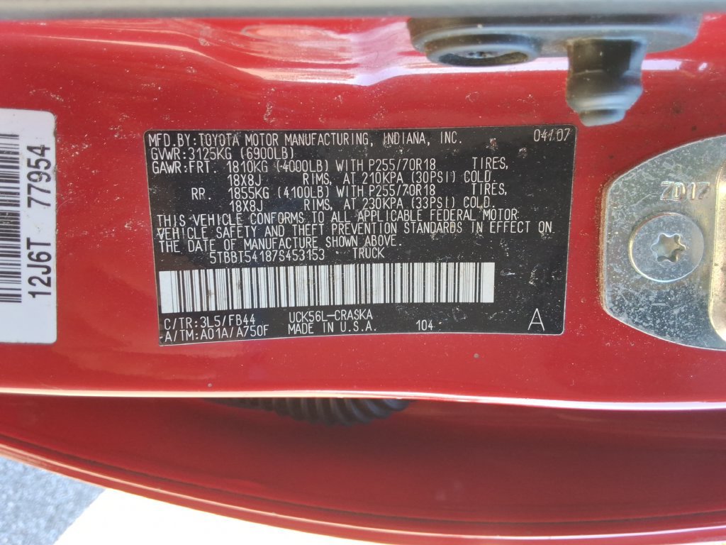 Used 2007 Toyota Tundra SR5 AWD/4WD image 32