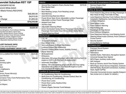 Used 2023 Chevrolet Suburban RST w/ Luxury Package AWD/4WD image 5