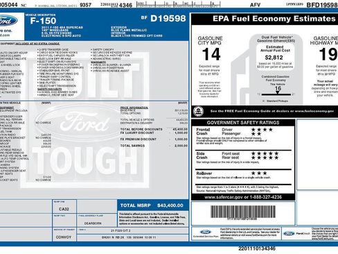 Used 2011 Ford F150 FX4 AWD/4WD image 2