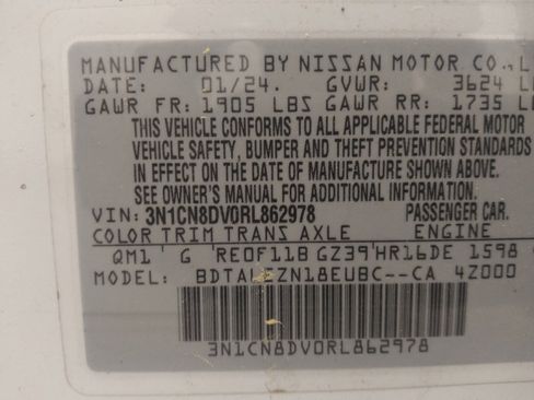 Used 2024 Nissan Versa S w/ S Plus Package FWD image 33