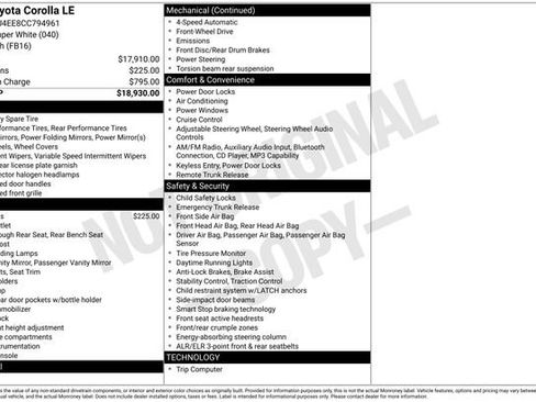 Used 2012 Toyota Corolla LE image 18