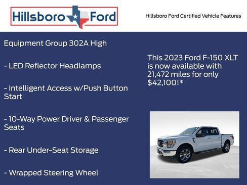 Certified 2023 Ford F150 XLT w/ Equipment Group 302A High AWD/4WD image 13
