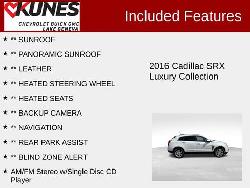 Used 2016 Cadillac SRX Luxury w/ Driver Awareness Package AWD/4WD image 2