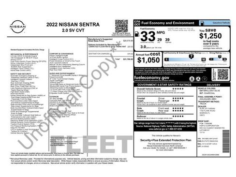 Used 2022 Nissan Sentra SV image 21