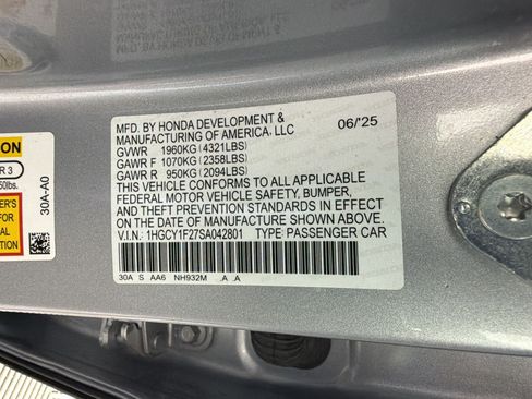 Used 2025 Honda Accord LX image 23
