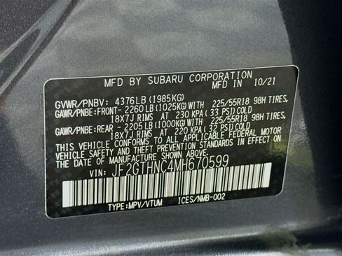Used 2021 Subaru Crosstrek 2.5i Limited w/ Moonroof Package 2 AWD/4WD image 40