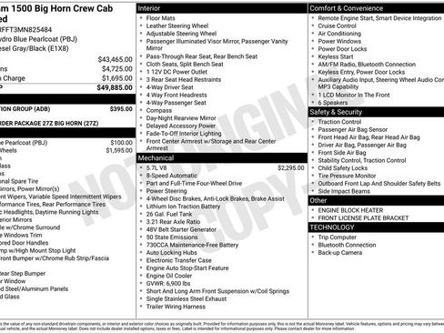 Certified 2021 RAM 1500 Big Horn w/ Protection Group image 41