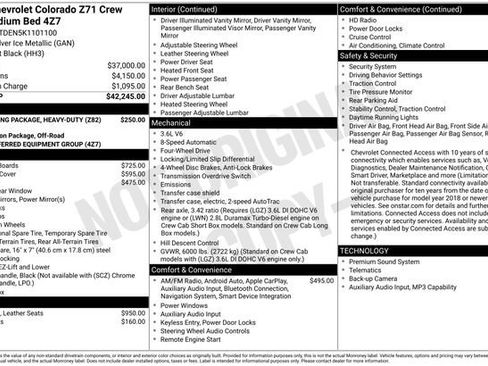 Used 2019 Chevrolet Colorado Z71 AWD/4WD image 3