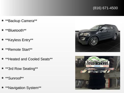 Used 2016 Ford Explorer Sport w/ Equipment Group 401A image 81