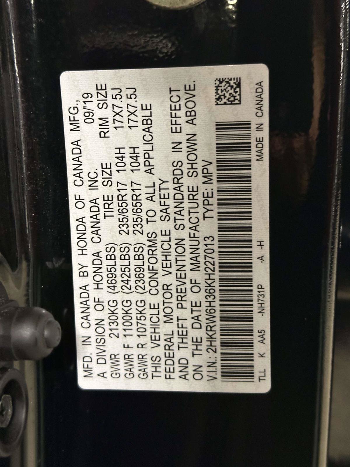 Used 2019 Honda CR-V LX image 30