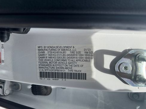 Certified 2023 Honda Ridgeline RTL image 26