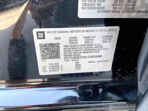 Used 2020 GMC Sierra 1500 SLT w/ SLT Premium Plus Package AWD/4WD image 40