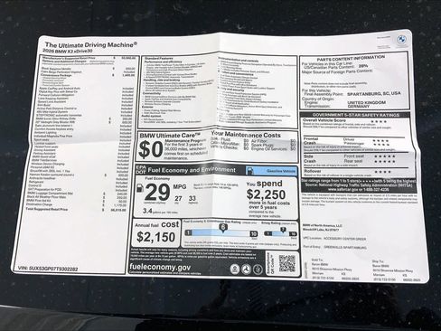 New 2026 BMW X3 xDrive30 w/ Convenience Package AWD/4WD image 22