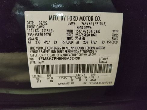 Used 2022 Ford Explorer Limited image 33