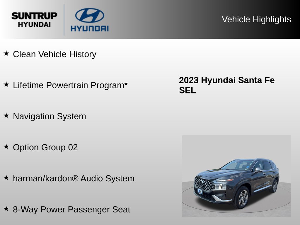 Used 2023 Hyundai Santa Fe SEL w/ Premium Package AWD/4WD image 8