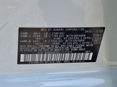 New 2026 Subaru Crosstrek 2.5i Sport AWD/4WD image 11