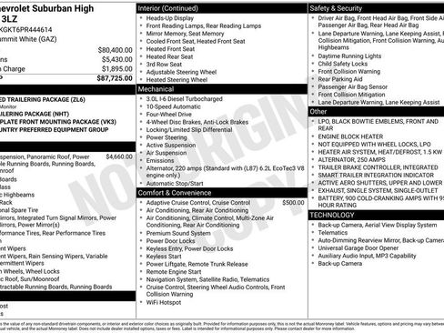 Used 2023 Chevrolet Suburban High Country AWD/4WD image 4