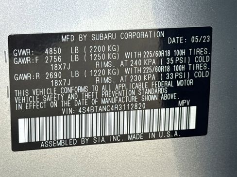 Certified 2024 Subaru Outback Limited AWD/4WD image 37