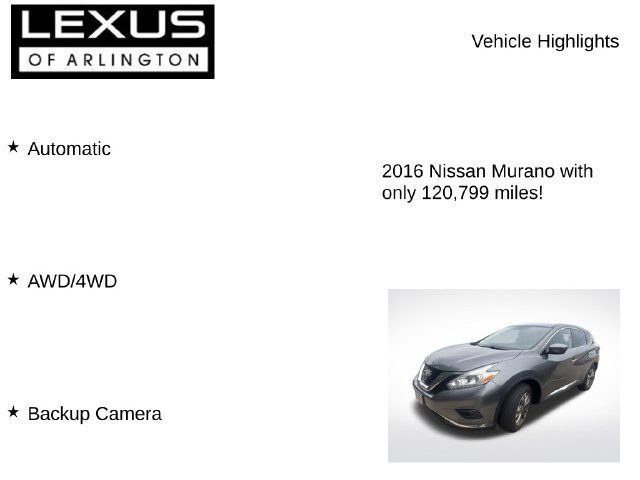 Used 2016 Nissan Murano S AWD/4WD image 7