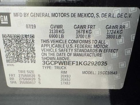 Used 2019 Chevrolet Silverado 1500 Custom w/ Custom Value Package RWD image 33