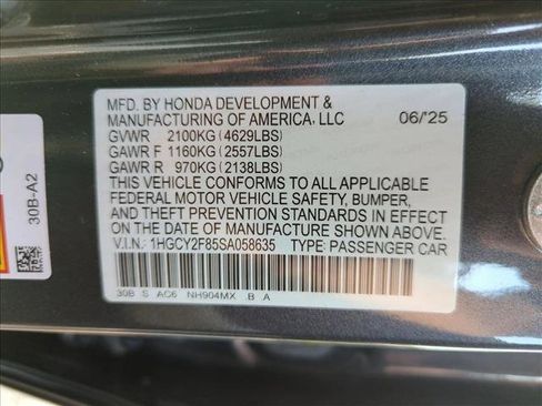 Certified 2025 Honda Accord Touring image 25