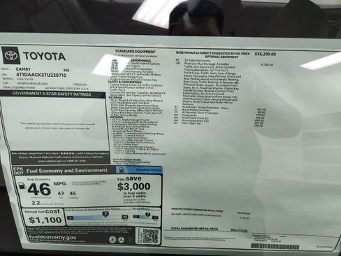 New 2026 Toyota Camry XSE image 7